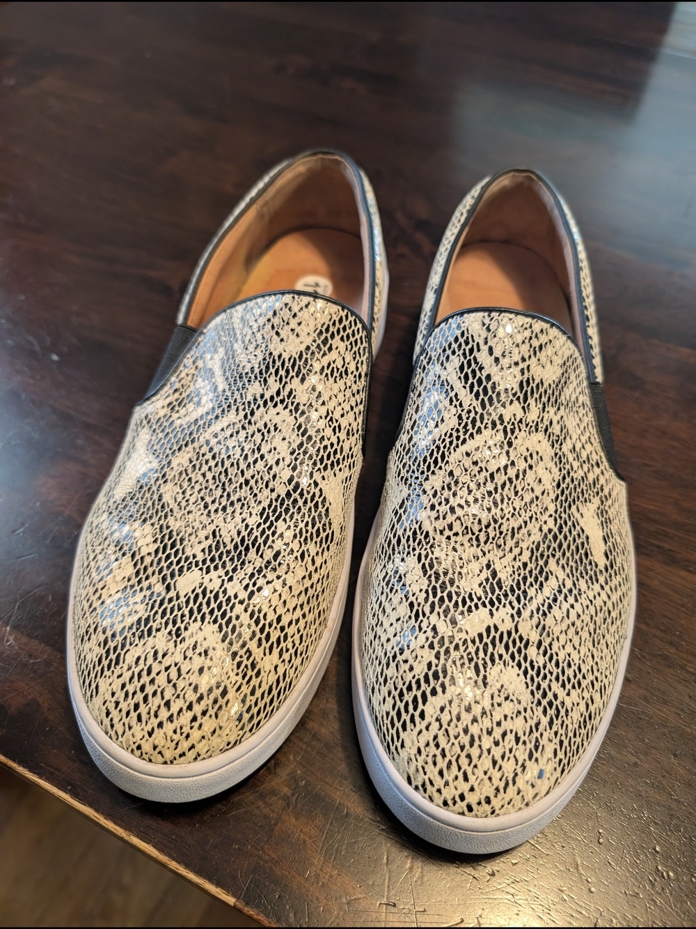 Vionic Demetra Embossed Snake Slip-On Sneakers, Women's 11